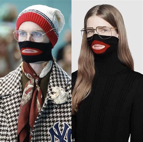 black gucci sweater|Gucci blackface turtleneck.